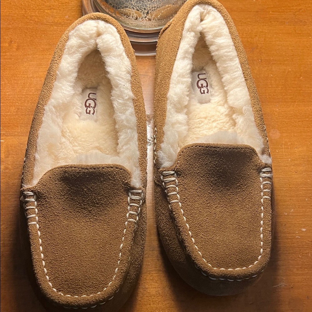 UGG Tan Suede Slippers